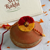 Seed Rakhi  With Kaju Katali Box - Rakhi Combo